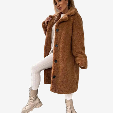 Abrigo de peluche estilo Teddy