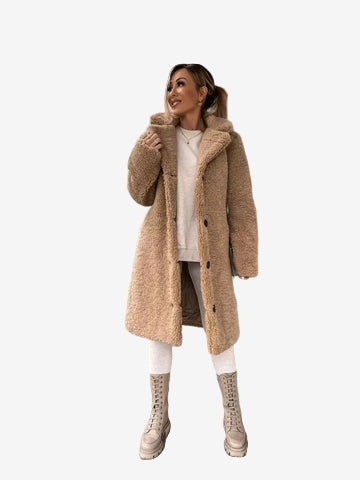 Abrigo de peluche estilo Teddy